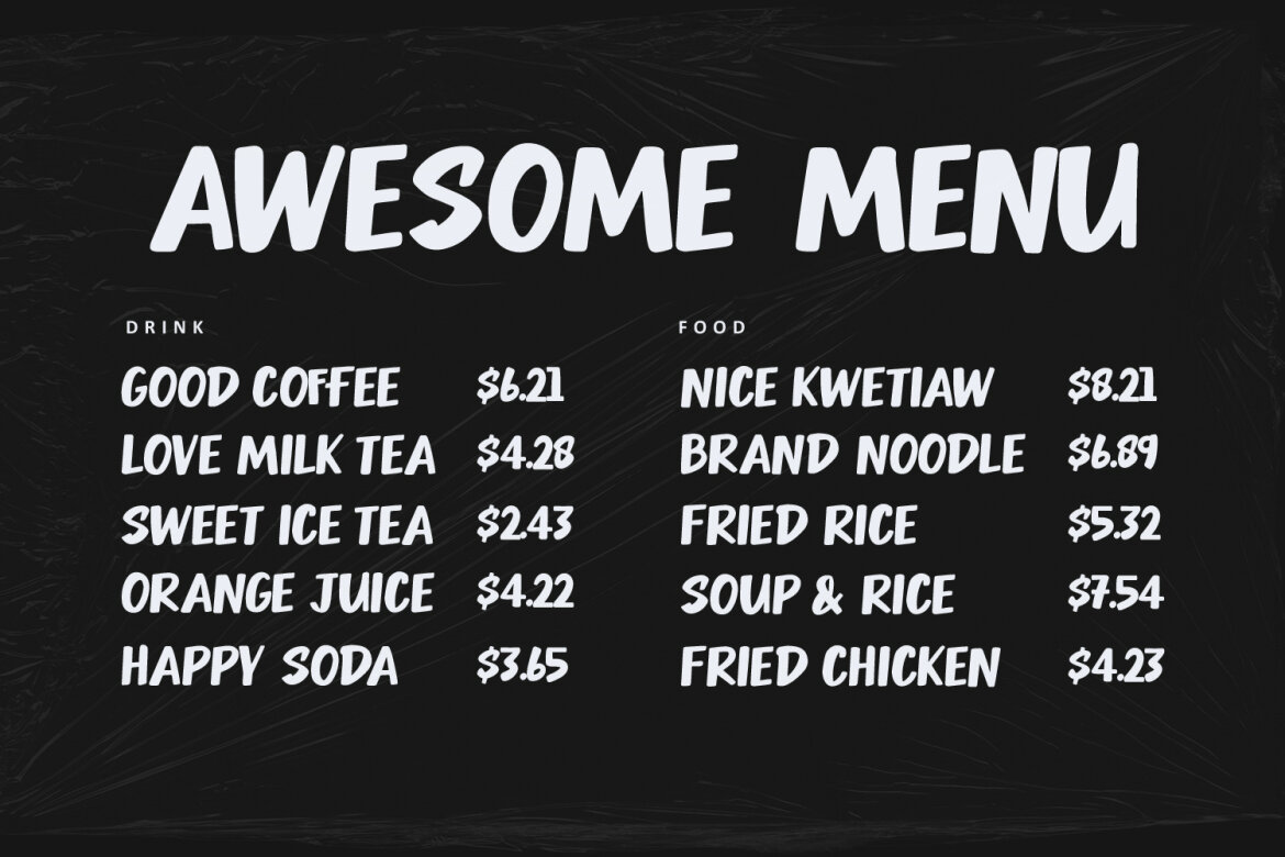 Bucktien Kwetiaw Playful Bold Hand Drawn Display - view 3