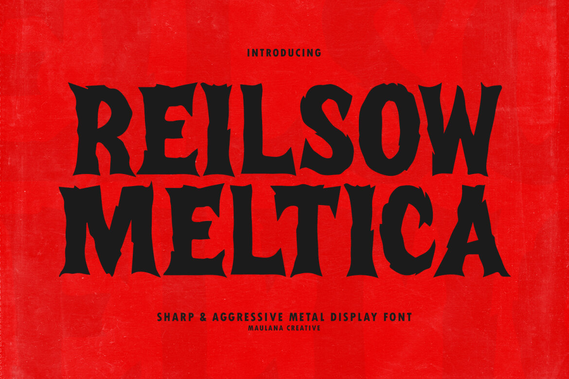 Reilsow Meltica Sharp Aggressive Metal Font