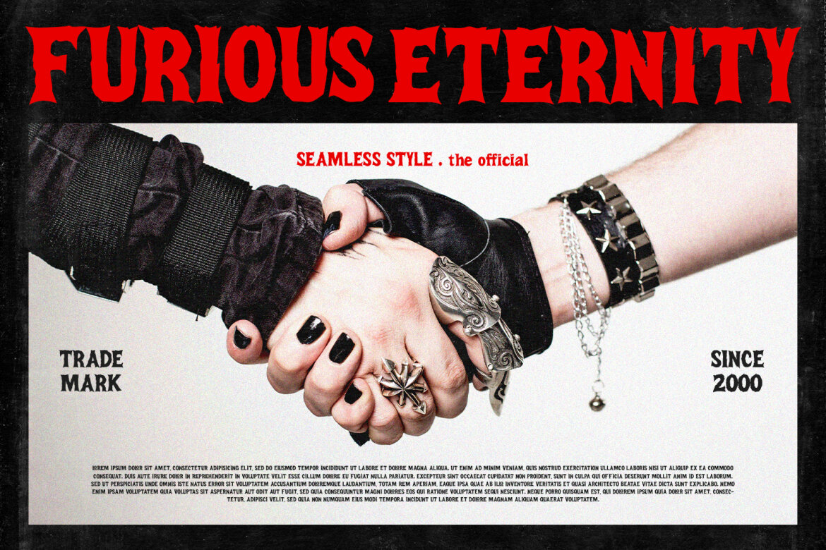 Reilsow Meltica Sharp Aggressive Metal Font - view 4