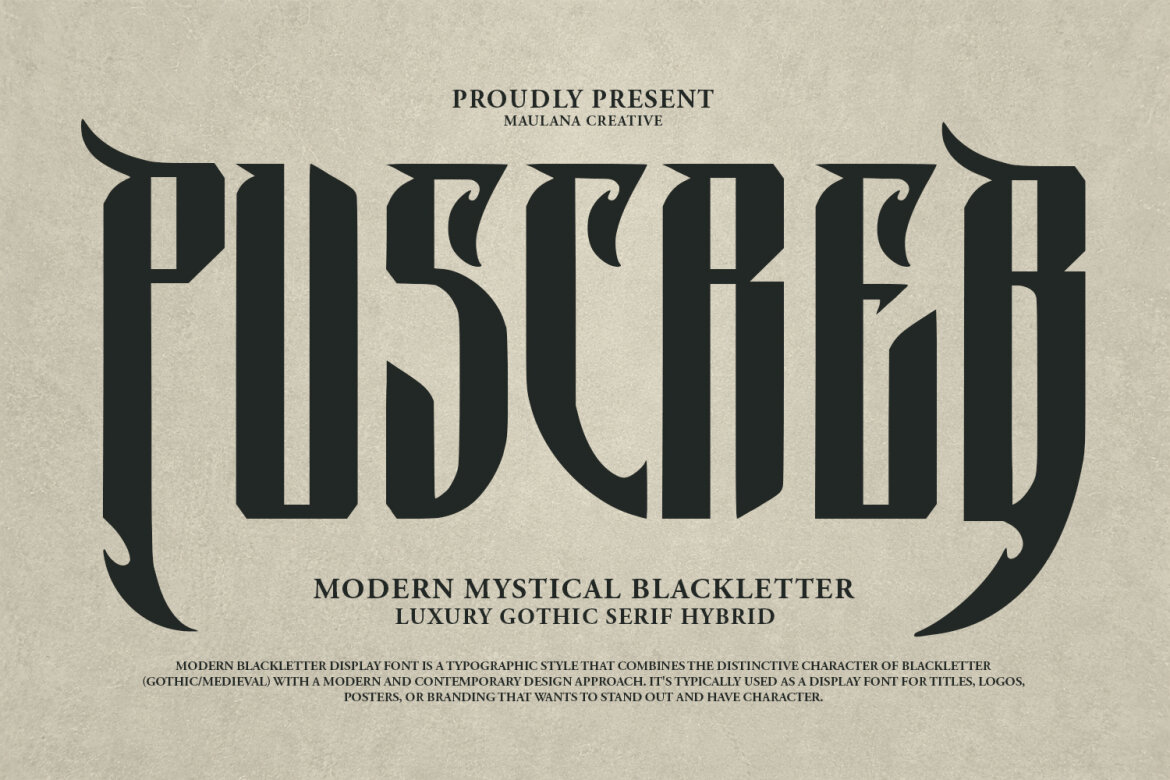 Puscreb Gothic Free Font