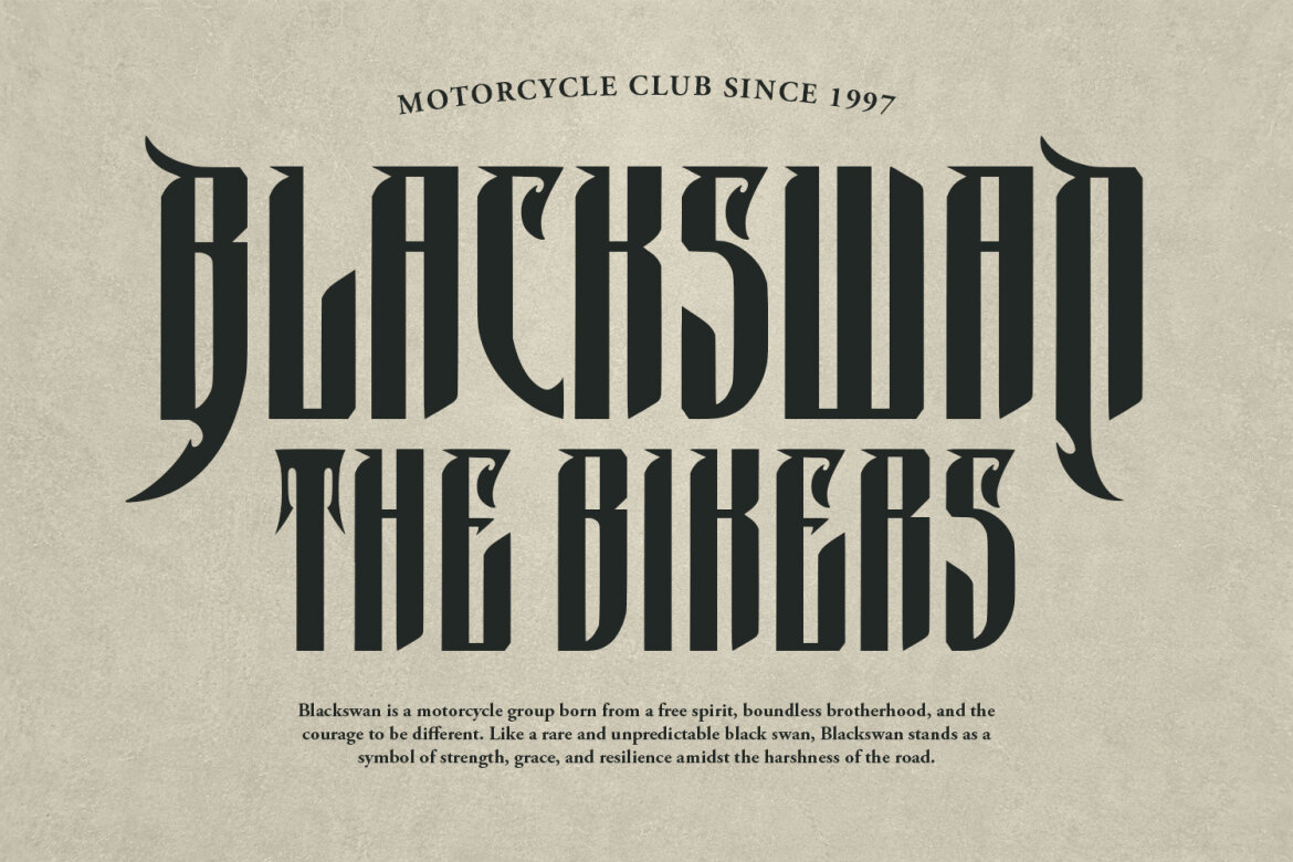 Puscreb Gothic Free Font - view 3