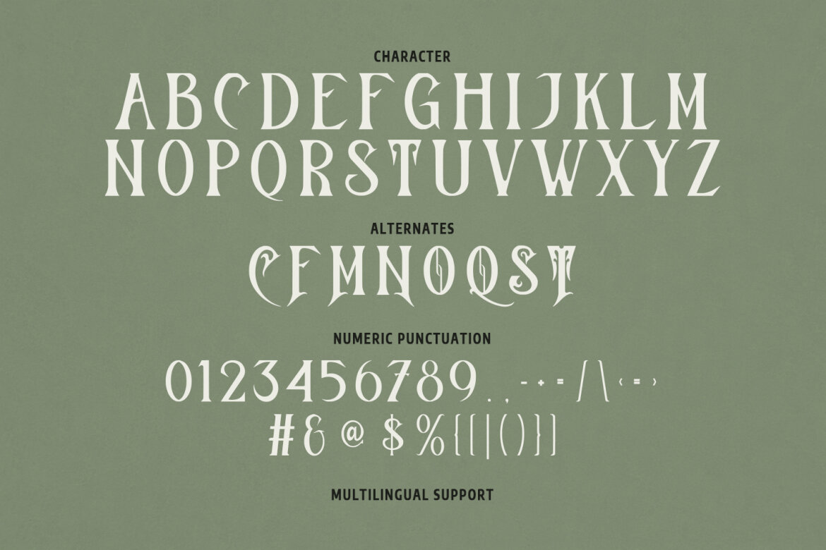 Qlastroy Blackletter FREE Font - view 7