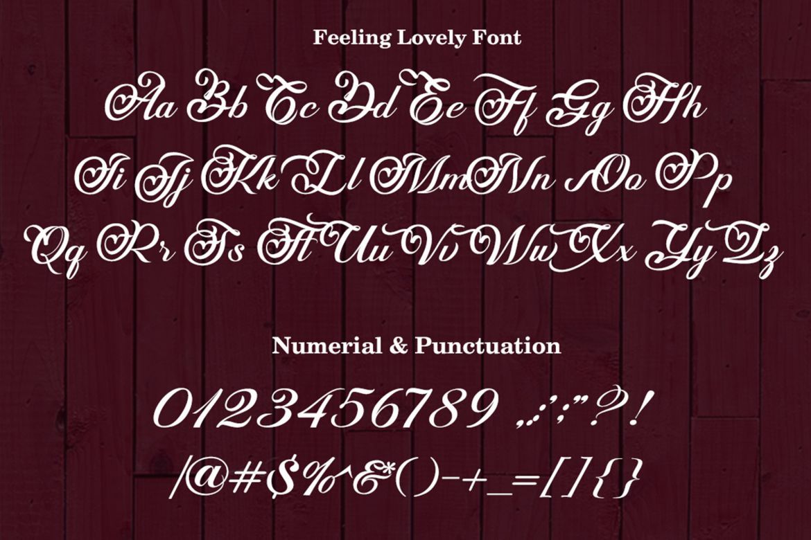 Feeling Lovely Font - view 3