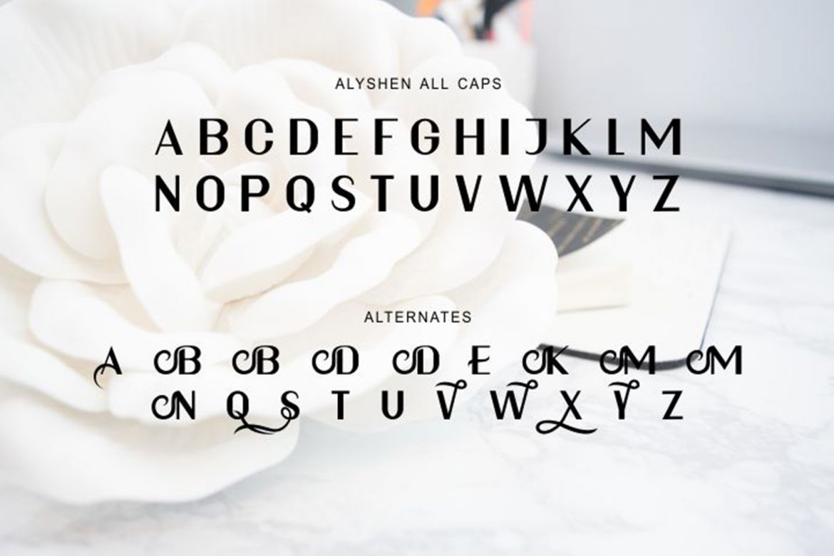 Alyshen Font - view 4
