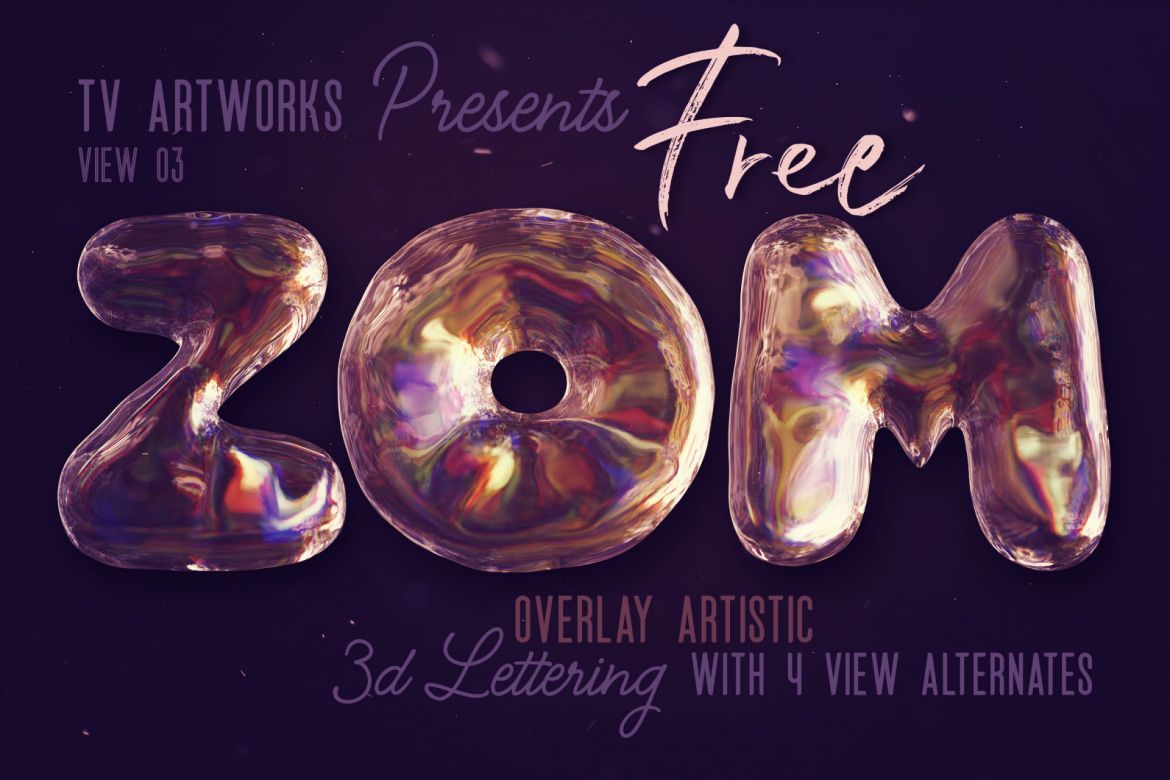 Free Overlay & Artistic 3D Lettering - view 3