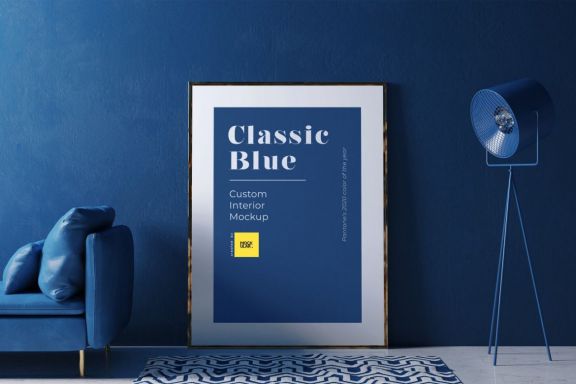 Free Pantone Classic Blue Interior