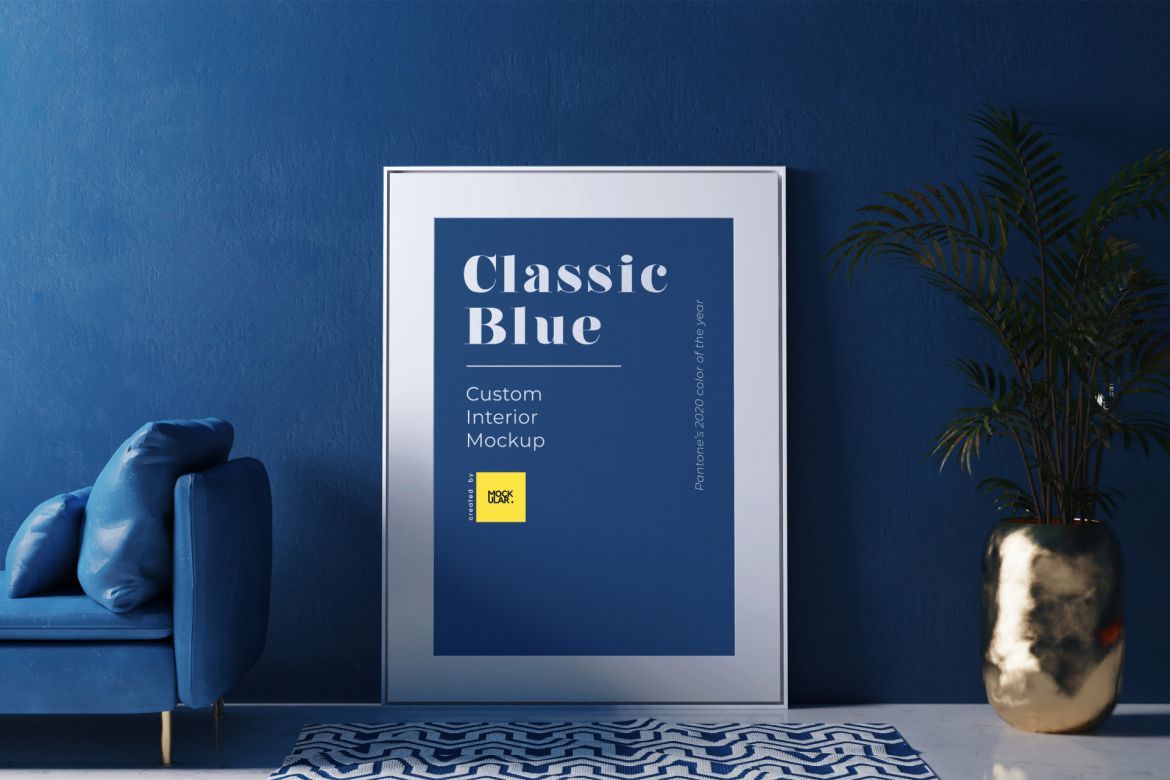 Free Pantone Classic Blue Interior - view 2