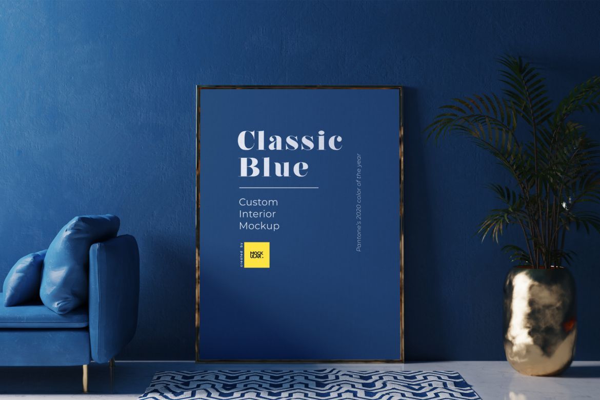 Free Pantone Classic Blue Interior alternate