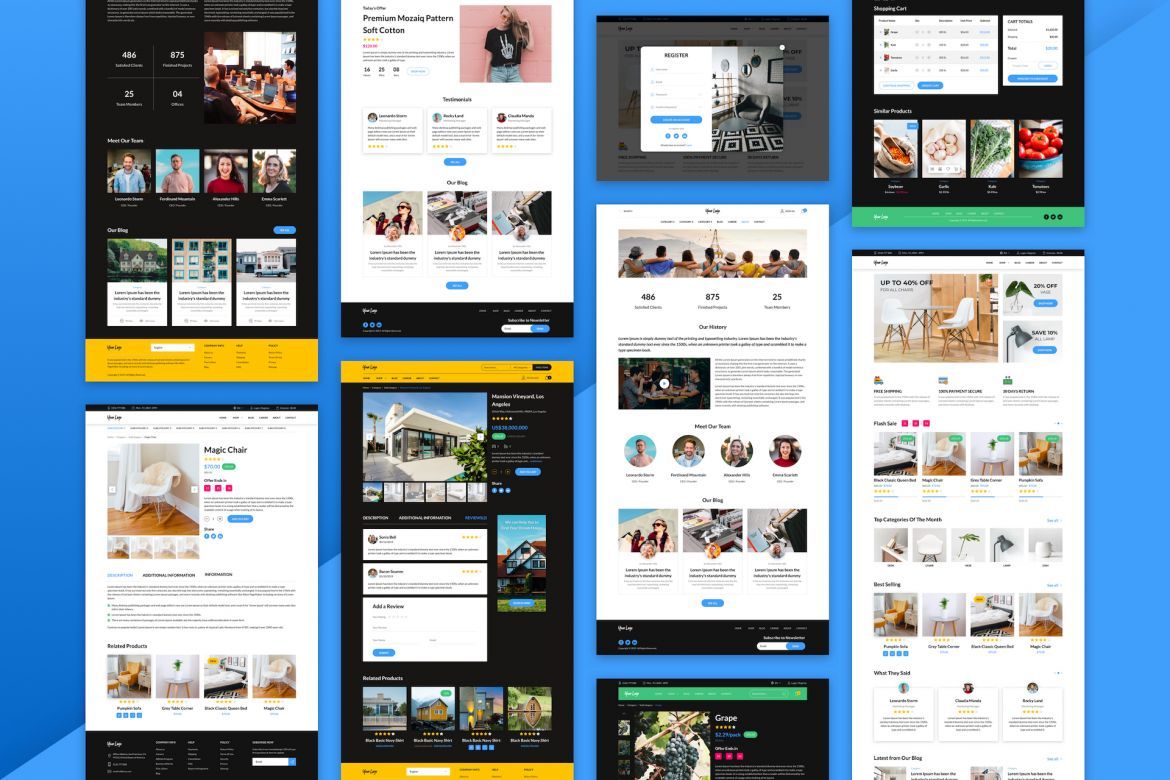 Fluorine | eCommerce Responsive Web UI Kit for Sketch - view 7
