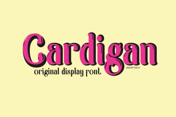 Cardigan Display Font