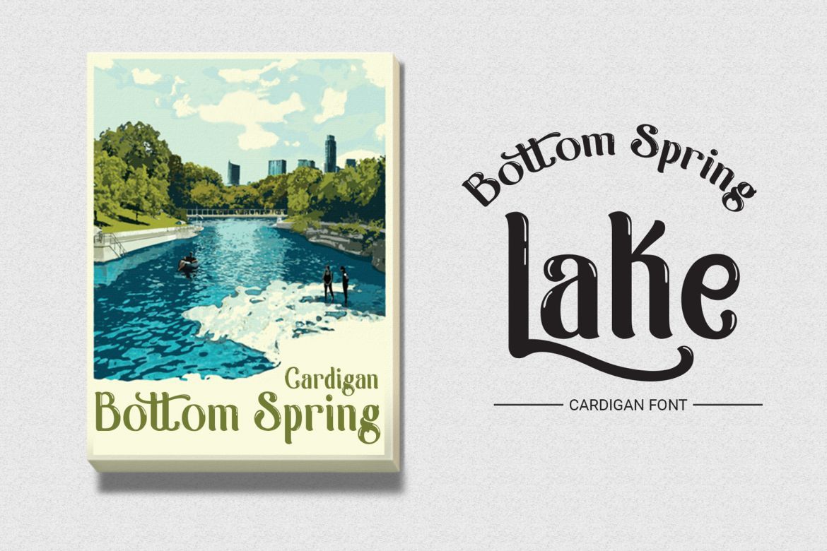 Cardigan Display Font alternate