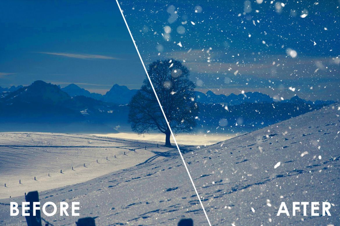 Snow Effect Overlays - view 9