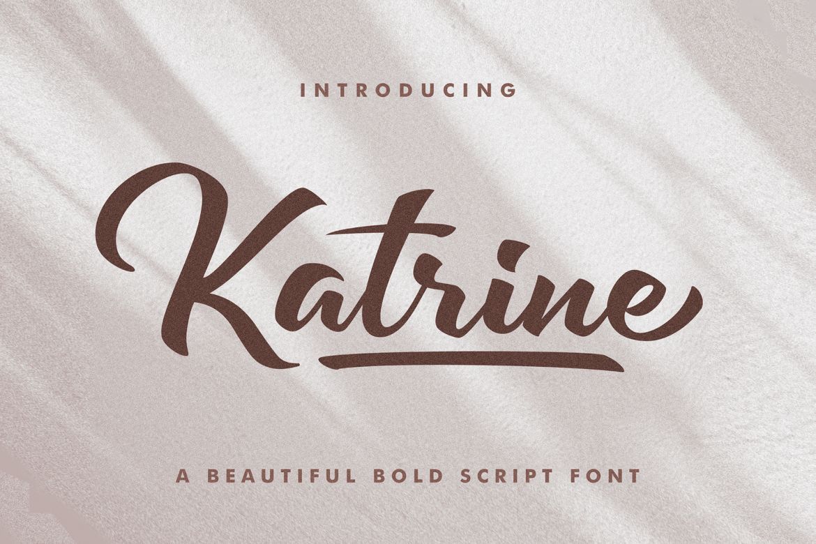 Katrine Bold Script Font