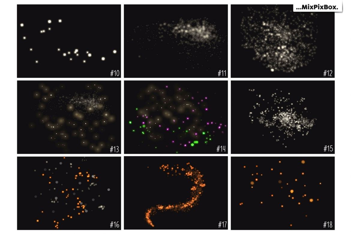 Golden Fireflies Photo Overlays - view 6