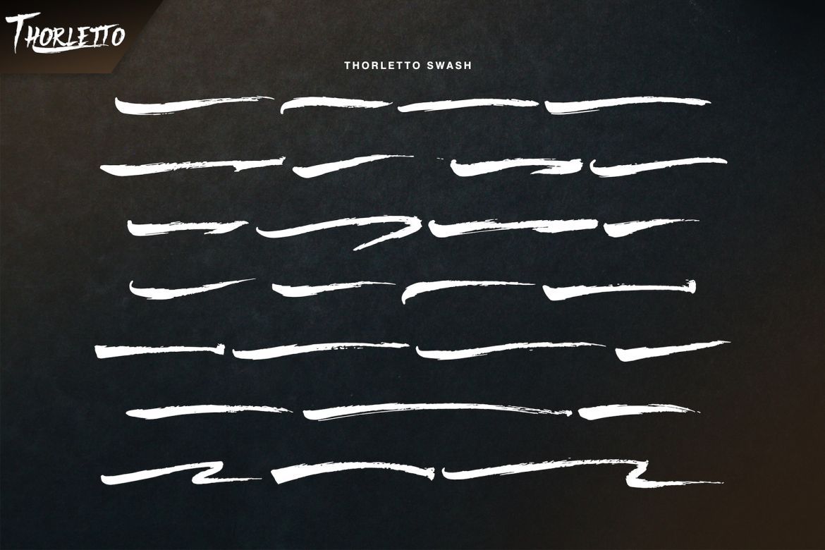 Thorletto Brush Font - view 3