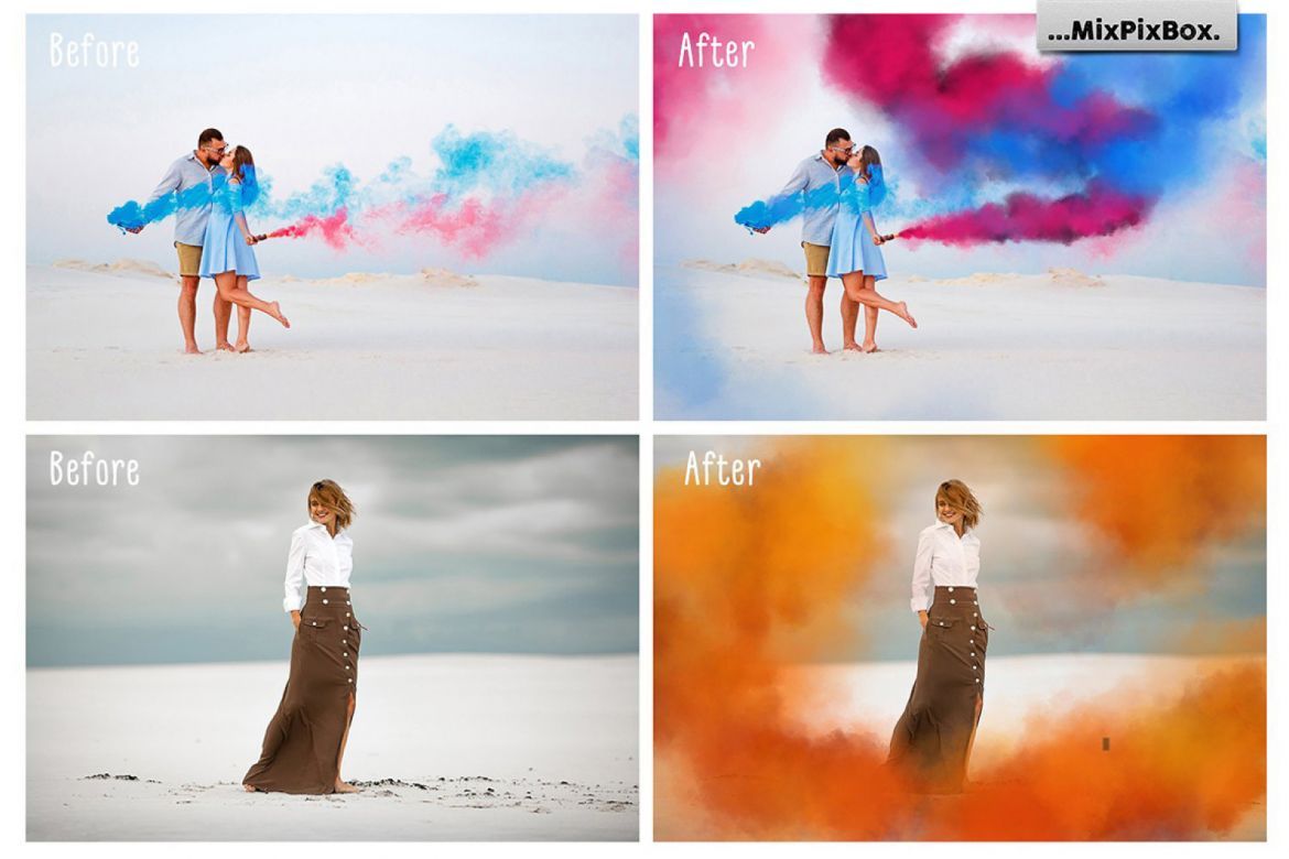 Smoke Bomb Photo Overlays - view 3