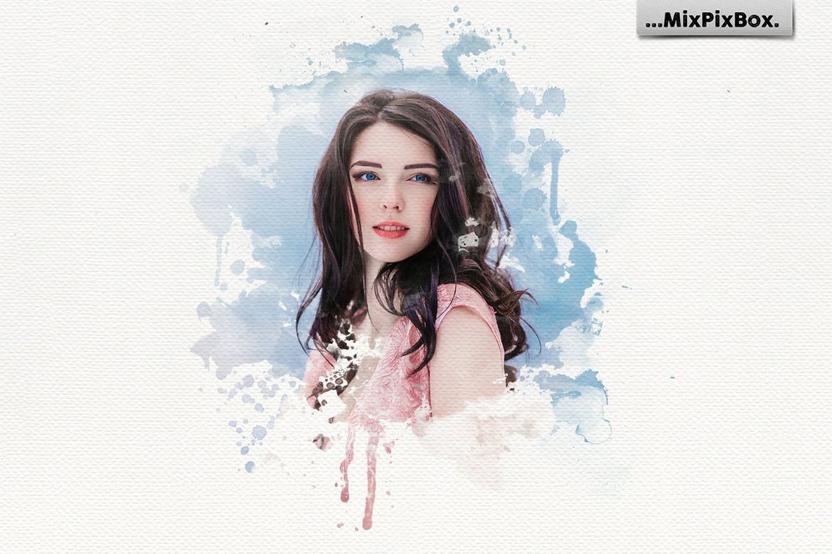 Watercolor Portrait Photo Masks alternate