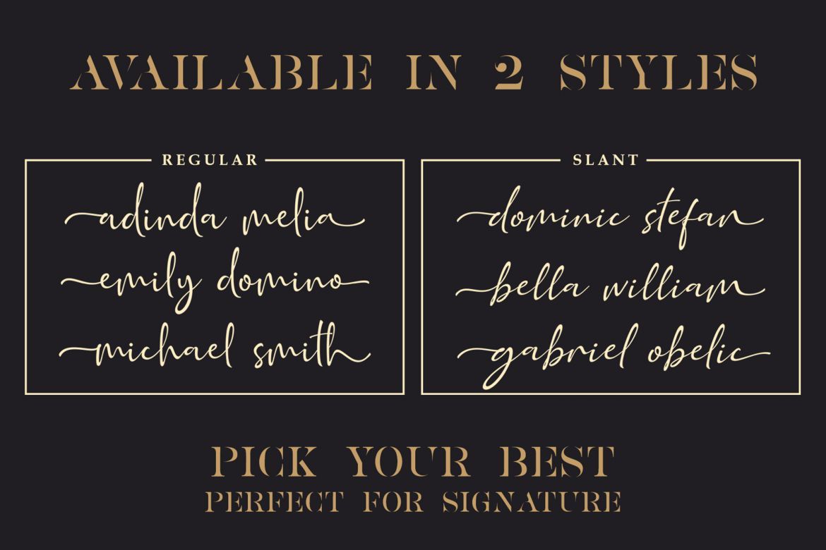 Golden Class Font Duo - view 11