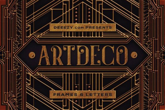 Free ArtDeco Frames & Letters
