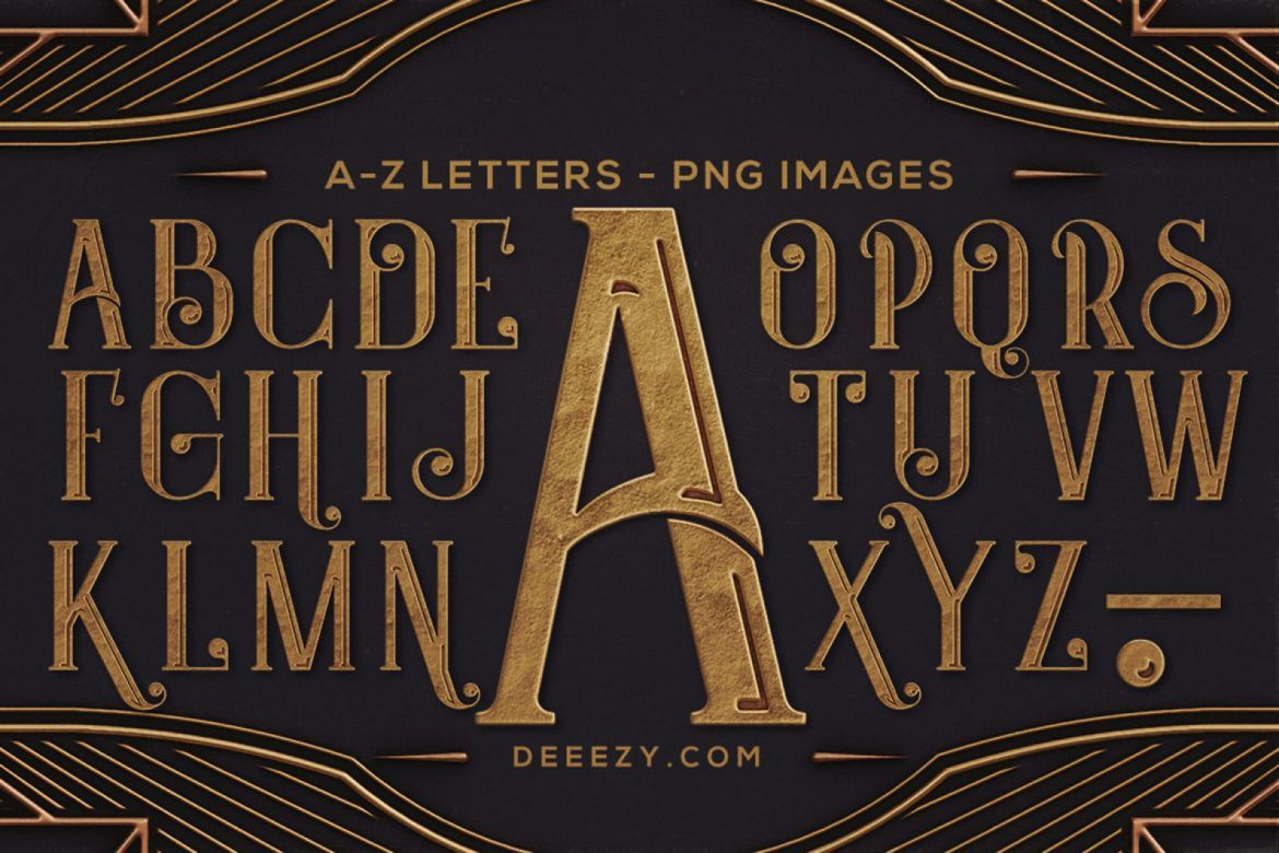 Free ArtDeco Frames & Letters - view 4