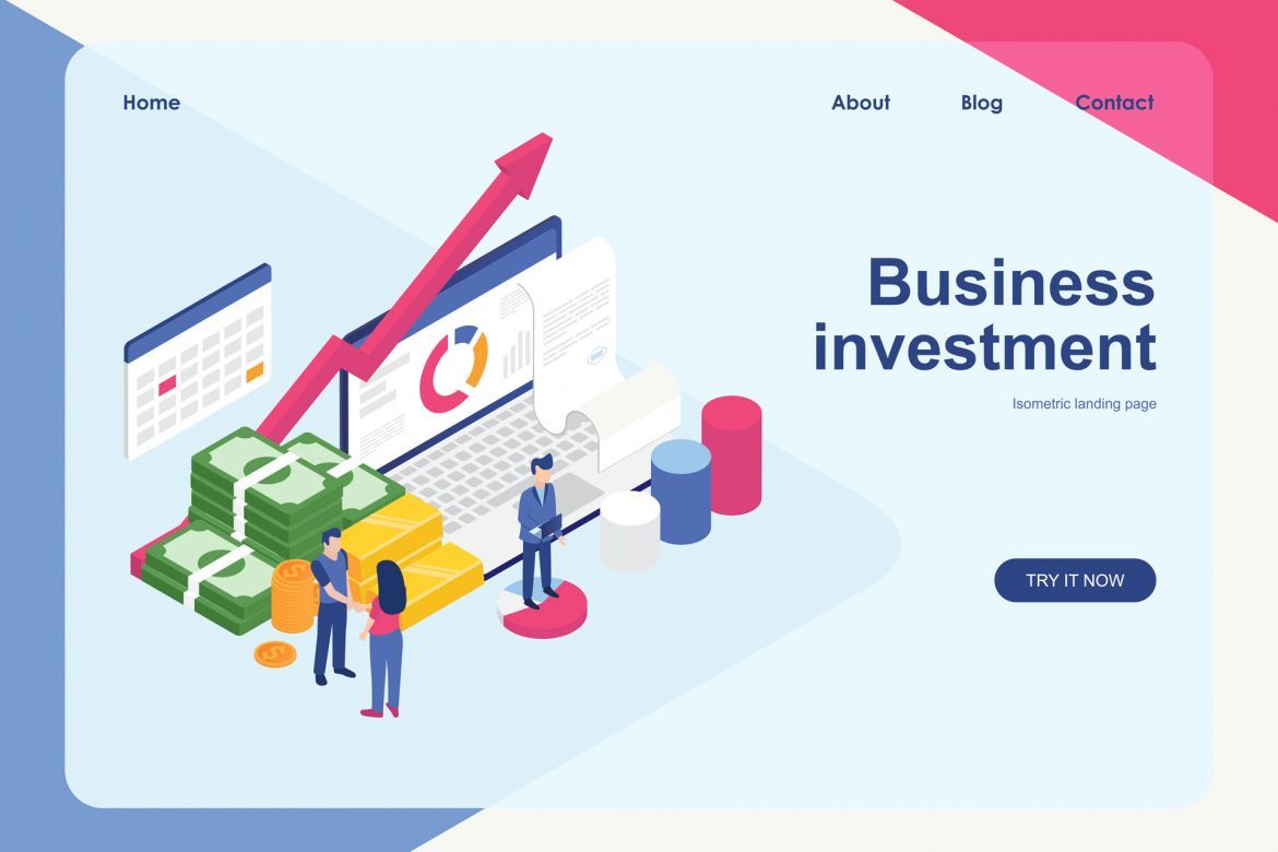 Business Investment Flat Illustration alt