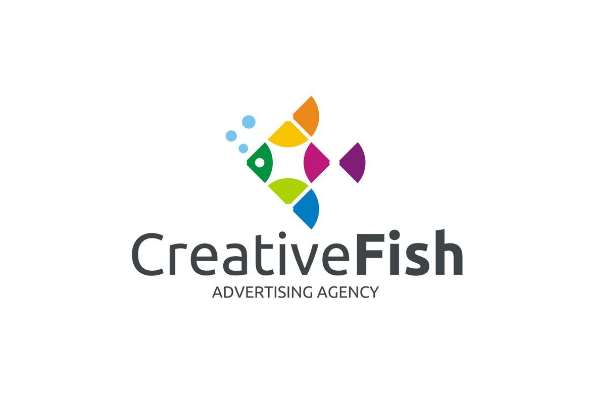 Creative Fish Logo - view 2