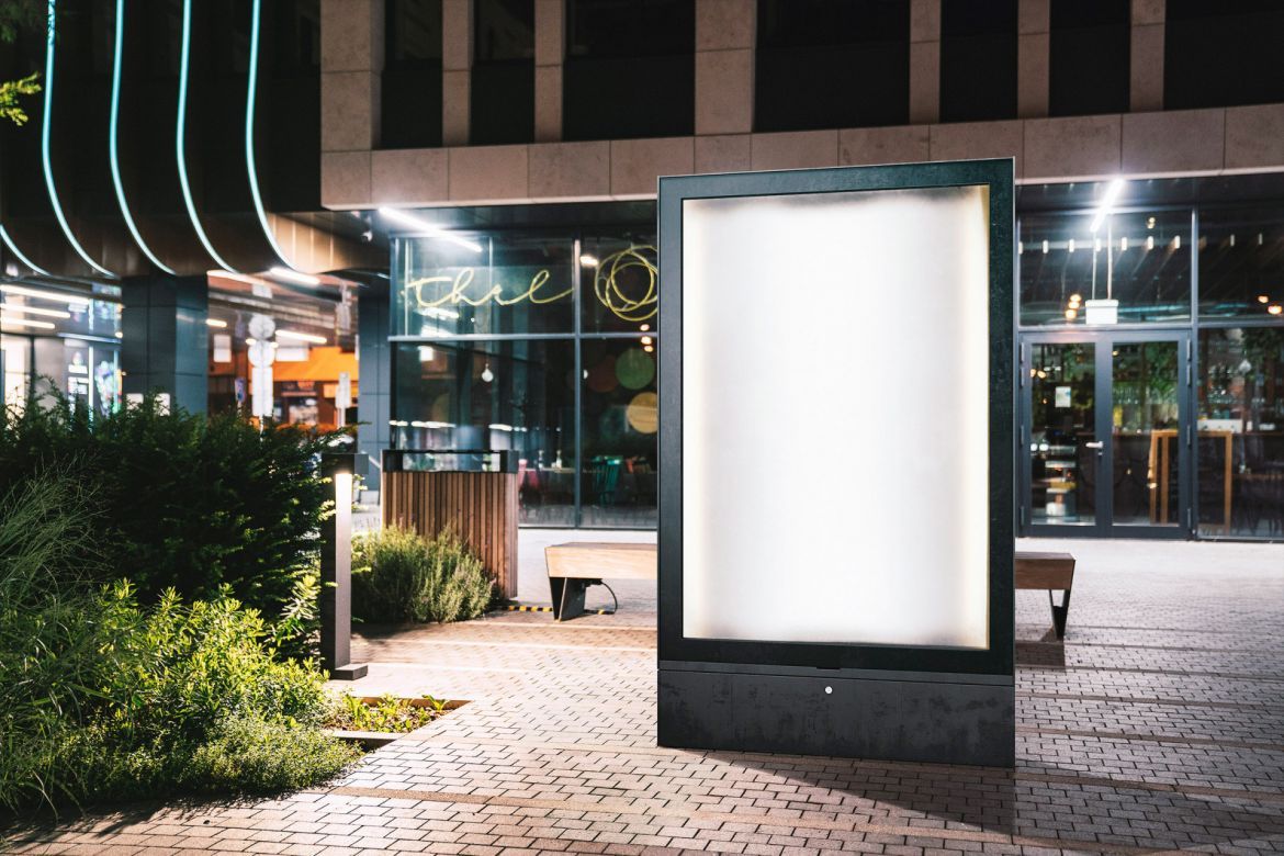 Free Urban Light Box Mockup alternate