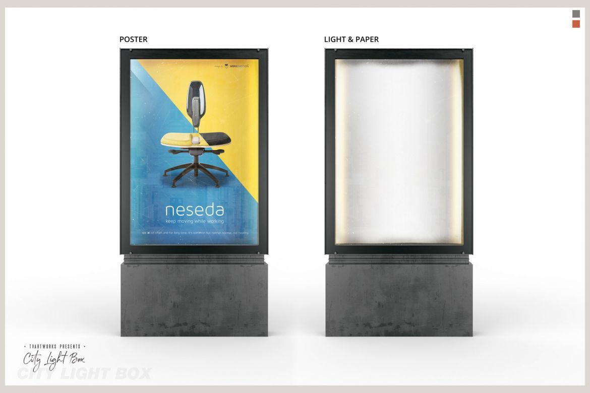 Free Light Board Mockup alternate