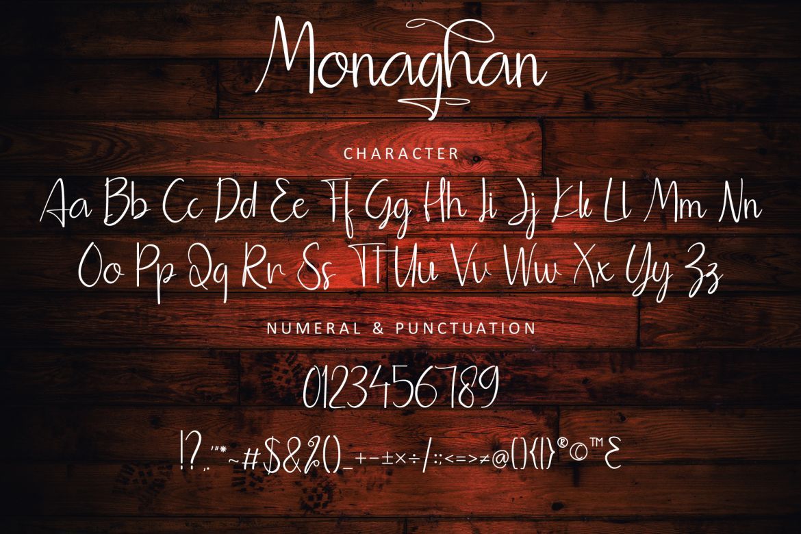 Monaghan Script - view 12