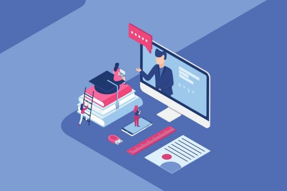 Online Training Courses Illustration