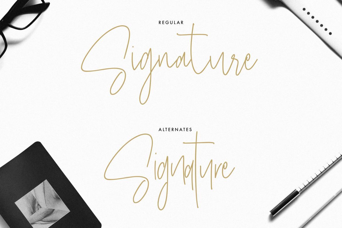 Masstro Signature Typeface - view 5