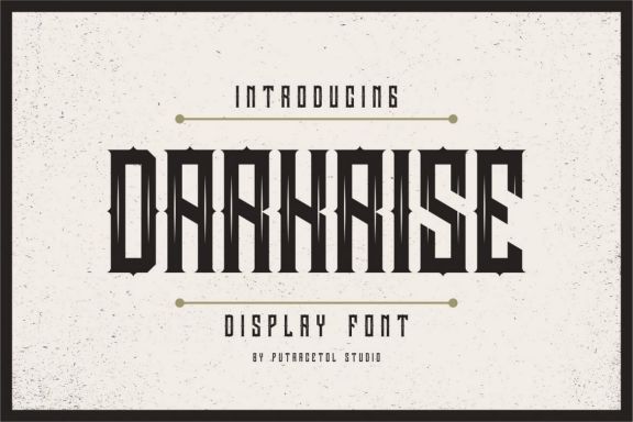 Darkrise Display Font