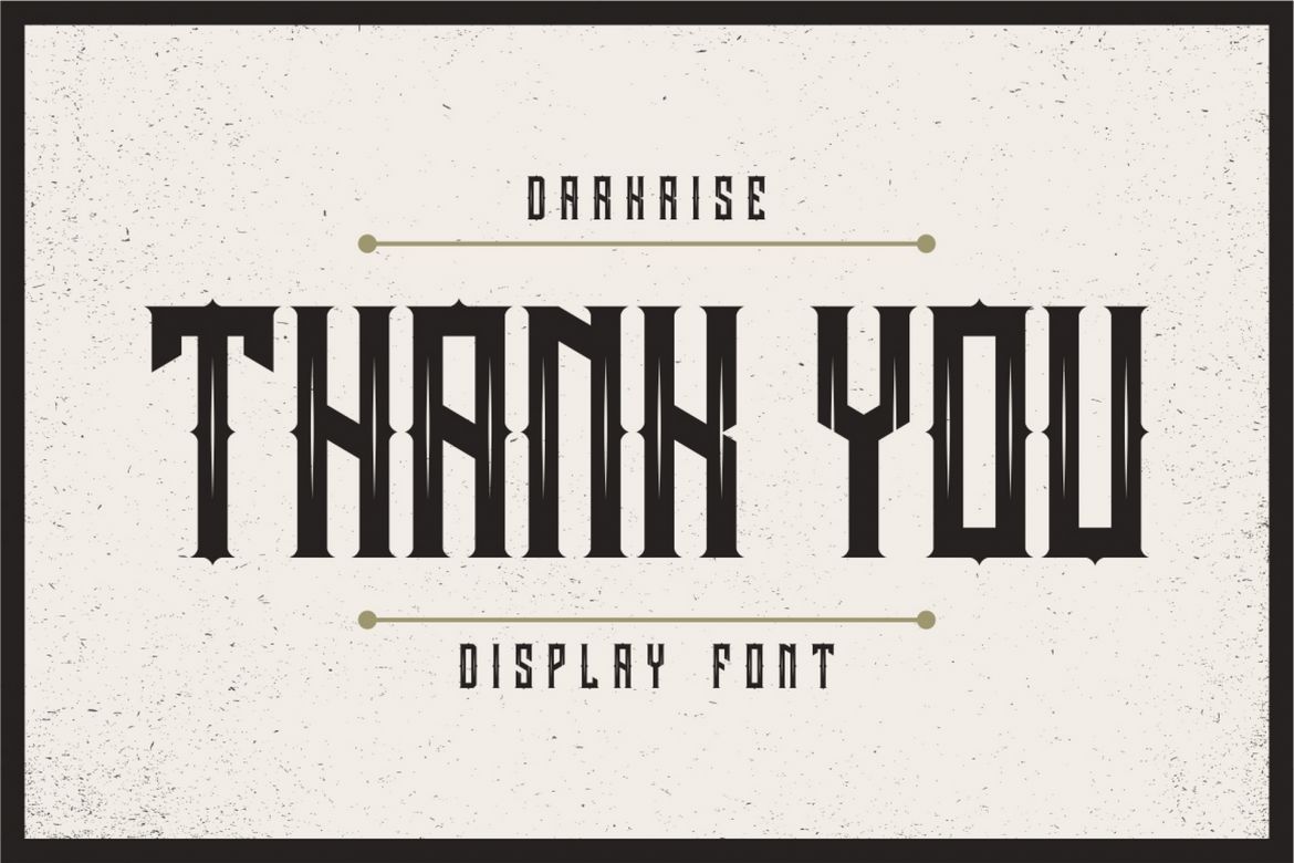 Darkrise Display Font - view 6