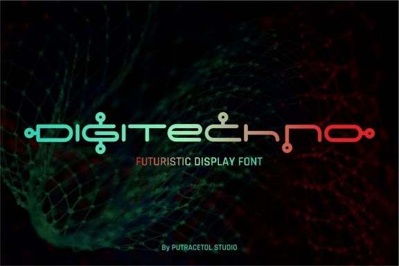 Digitechno Display Font