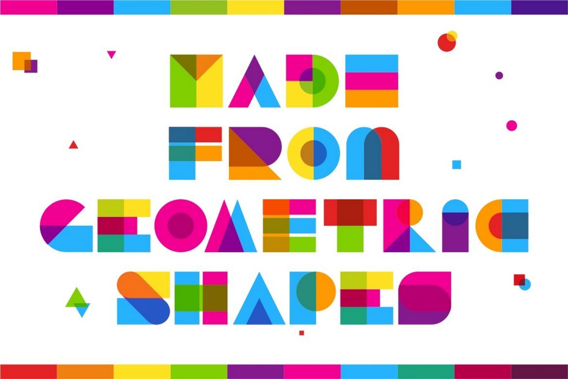 Garis Lengkung - Color Font - view 3