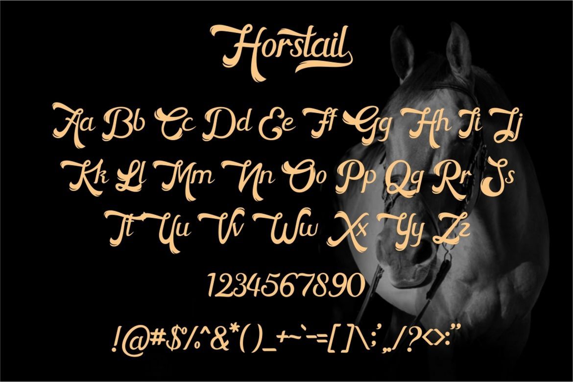 Horstail Display Font alternate