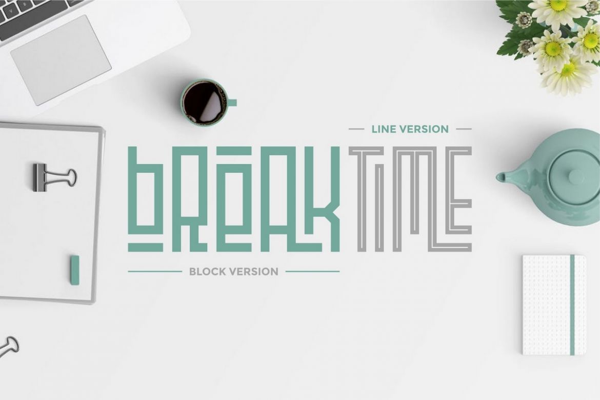 Playlines Display Font - view 2