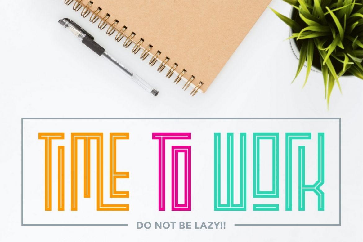 Playlines Display Font - view 3