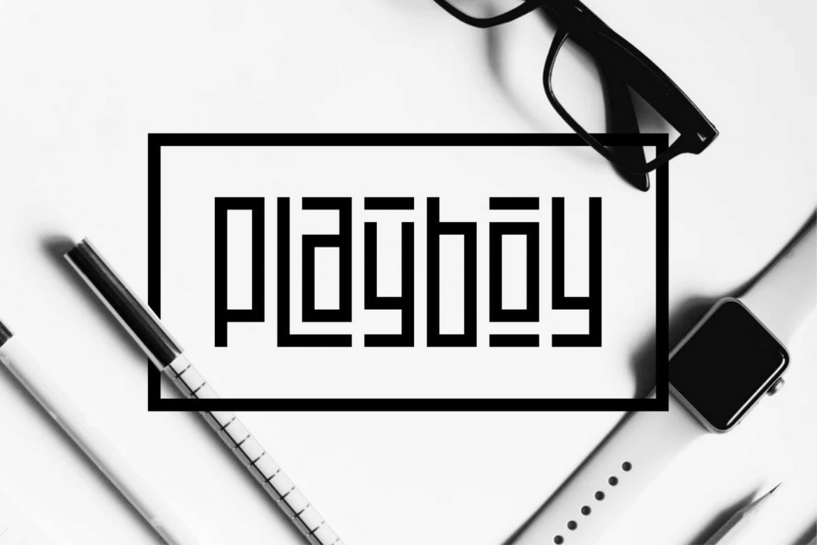 Playlines Display Font - view 4