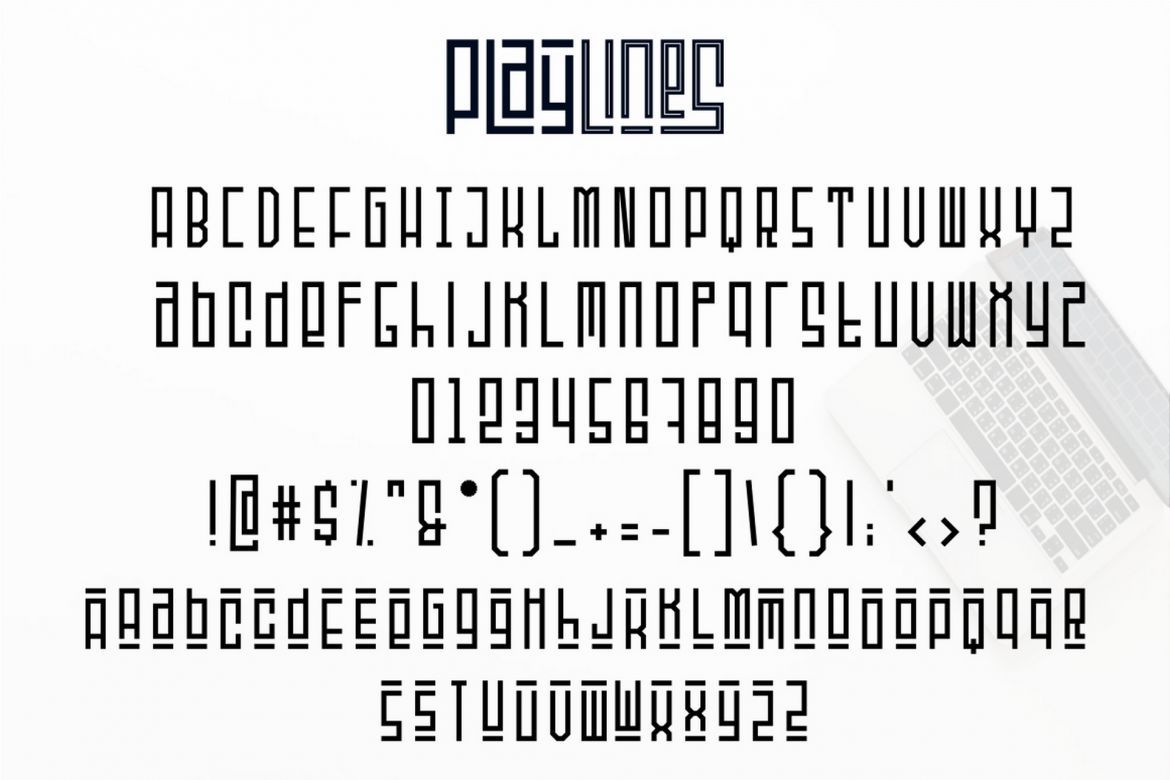 Playlines Display Font - view 8