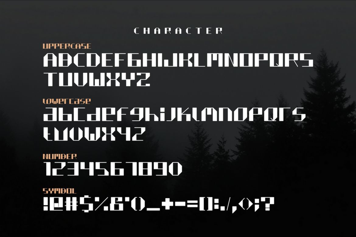 Quiltix Display Font alternate