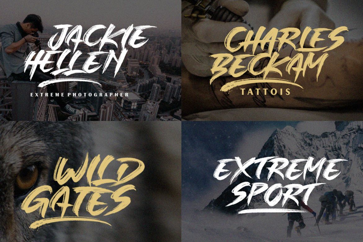 SIGLE FIGHTER Brush Font alt