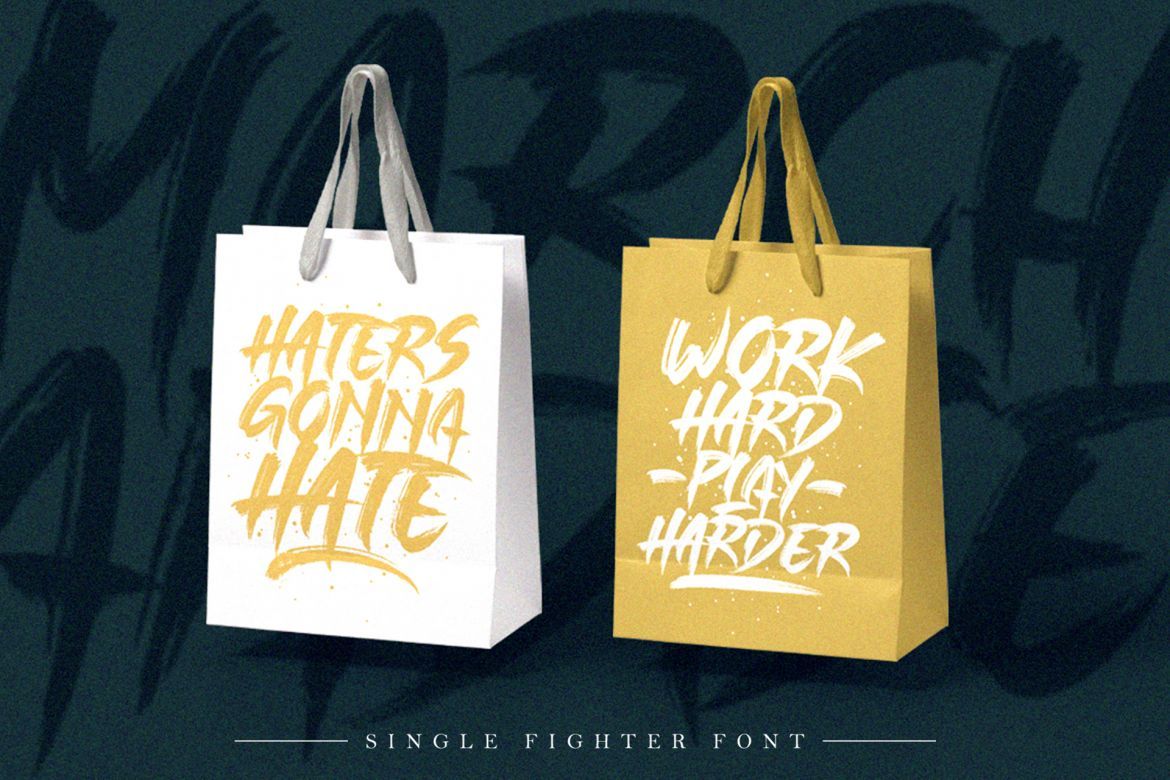 SIGLE FIGHTER Brush Font - view 3