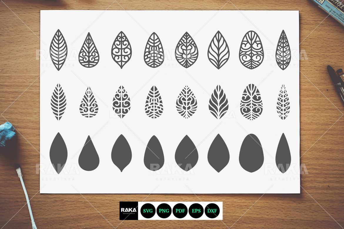 24 Leaf Nature Vector Shapes alternate