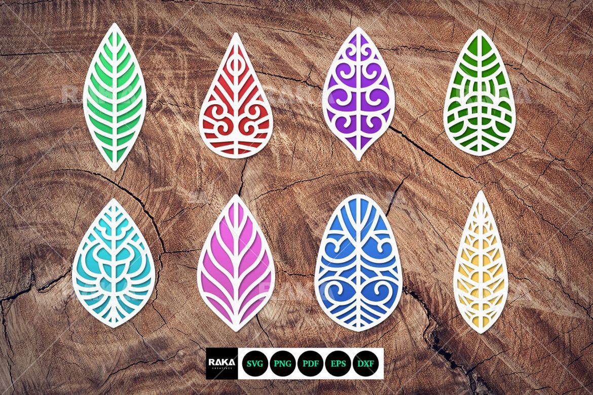 24 Leaf Nature Vector Shapes - view 3