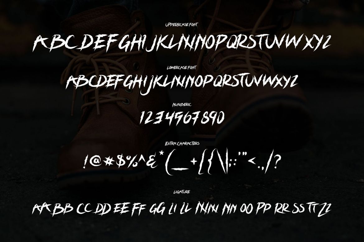 Grizzly Attack – Brush Font - view 4