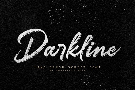 Darkline Brush Font