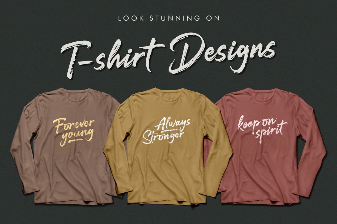 Darkline Brush Font alt