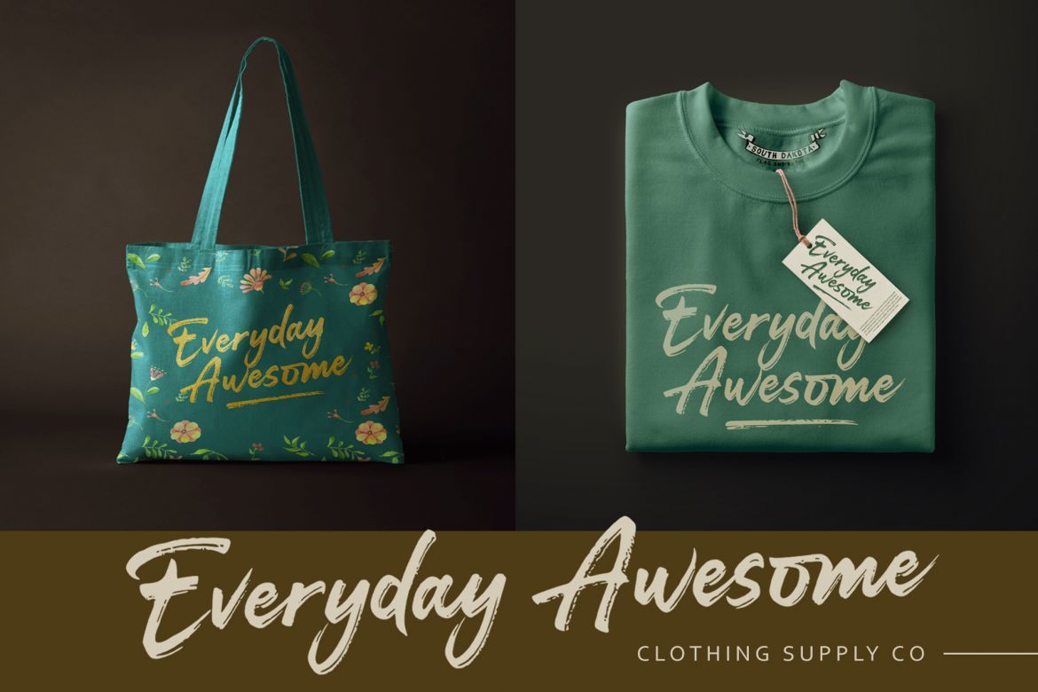 Darkline Brush Font - view 7