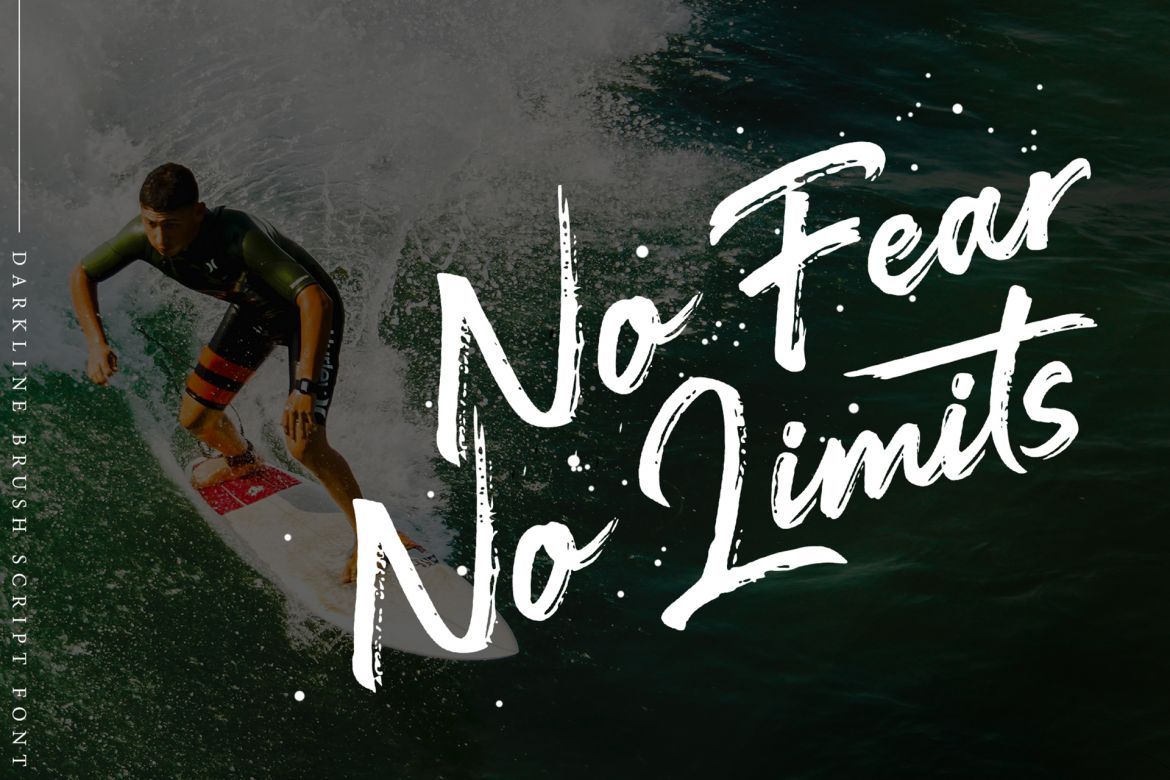 Darkline Brush Font - view 10